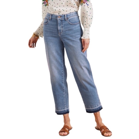 Talbots 6P High Waist Straight Ankle Women’s Jeans Release Hem Stretch Ventura - Picture 1 of 11
